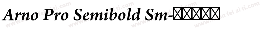 Arno Pro Semibold Sm字体转换